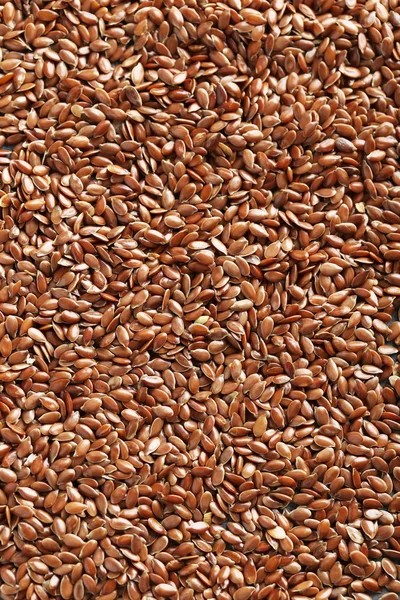 Brown flax seeds — Stock Photo, Image