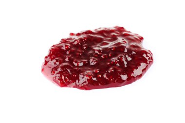 Beyaz arkaplanda tatlı reçel izole