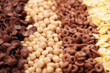 Çeşitli mısır gevreklerinin arka planı