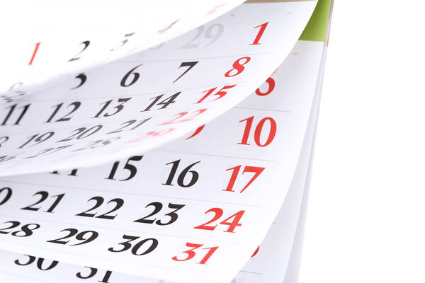 Background of paper calendar page