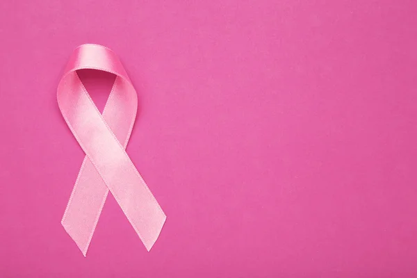 Concetto Cancro Seno Nastro Rosa — Foto Stock