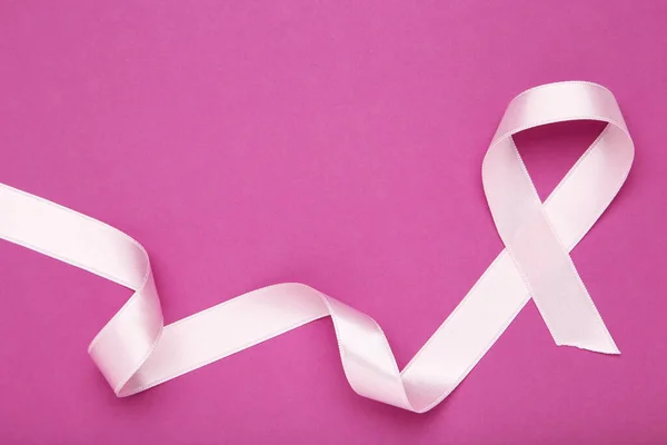 Breast Cancer Concept Pink Ribbon — Stock Photo, Image