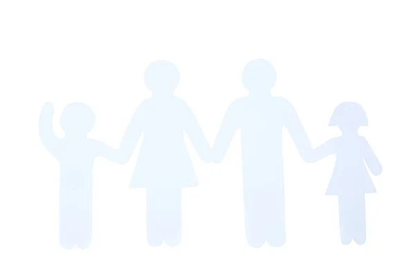 Family Figures Isolated White Background — Stock Photo, Image
