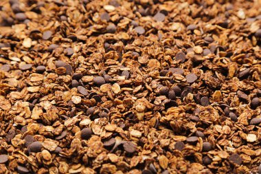 Çikolatalı tahıl gevreğinin arka planı