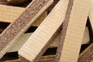 Tatlı gofret çubuklarının arka planı