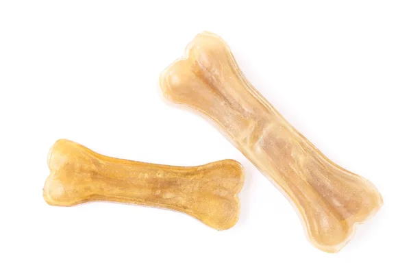 Dry Pet Food Shape Bone Isolated White Background — Stock Photo, Image