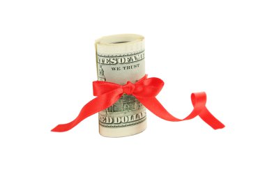 Yüz dolar bill izole