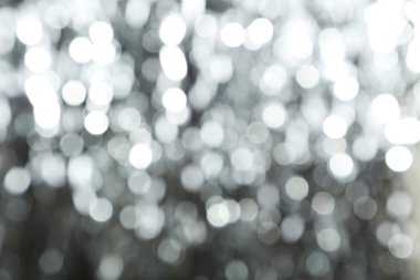 Gümüş ve parlak bokeh ışıklar arka plan