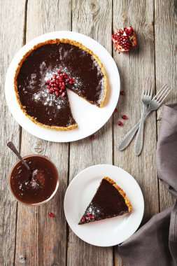 Nar ile Çikolatalı tart