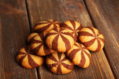 Kahverengi lezzetli kurabiyeler