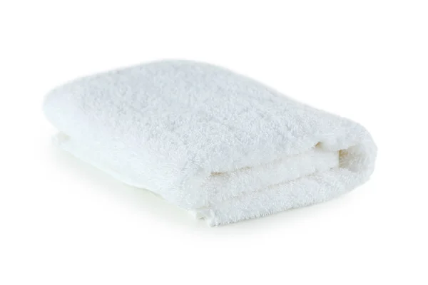 Aufgerolltes weißes Handtuch — Stockfoto