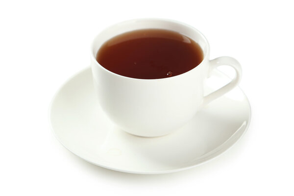 Cup of tea isolated