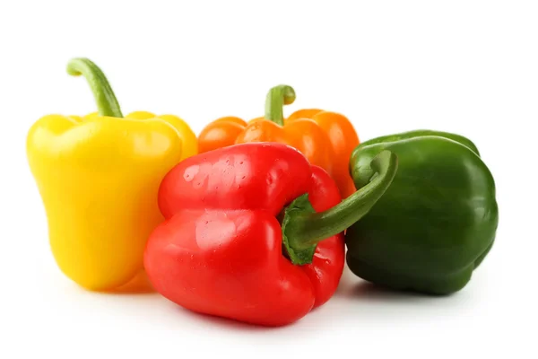 Τέσσερις φρέσκες πιπεριές — Φωτογραφία Αρχείου