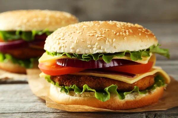 新鮮なおいしいハンバーガー — ストック写真