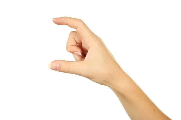 Hand sign on white — Stock Photo, Image