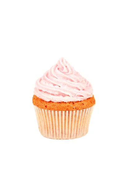 Cupcake de ziua de nastere cu crema de unt — Fotografie, imagine de stoc
