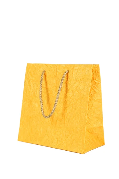 Κίτρινη τσάντα δώρο — Φωτογραφία Αρχείου