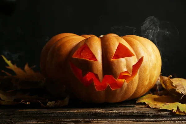 Zucca di Halloween da vicino — Foto Stock