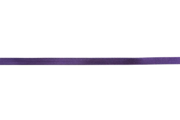 Purple ribbon on white background — Stock Photo, Image