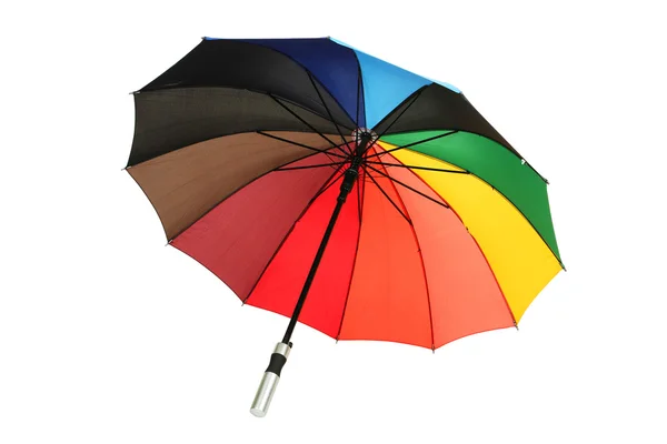 Paraguas colorido aislado en blanco — Foto de Stock