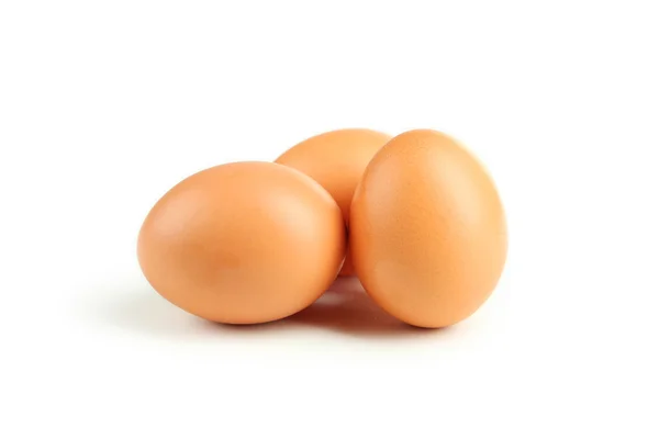 Three chicken eggs — Stock Photo, Image