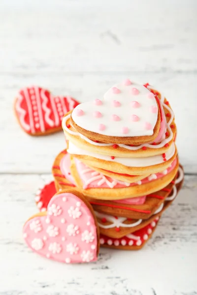 Heart tasty cookies — Stock Photo, Image