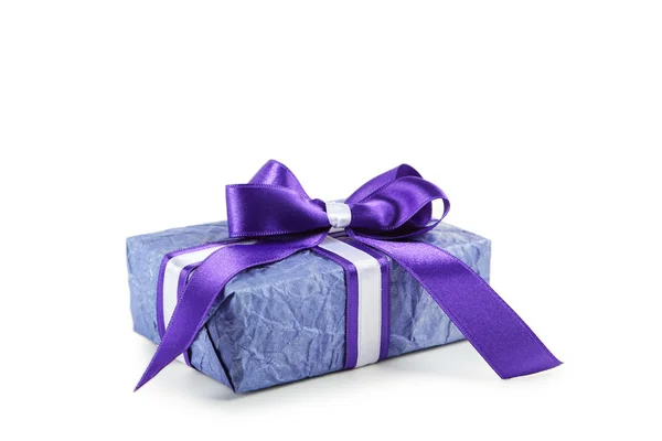 Синій коробці подарунка — стокове фото
