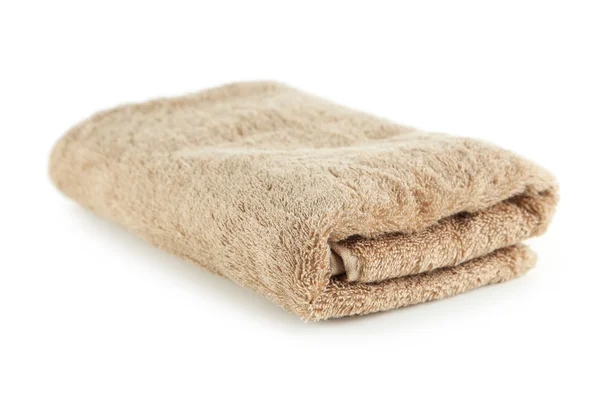 Rolled up beige towel — Stock Photo, Image