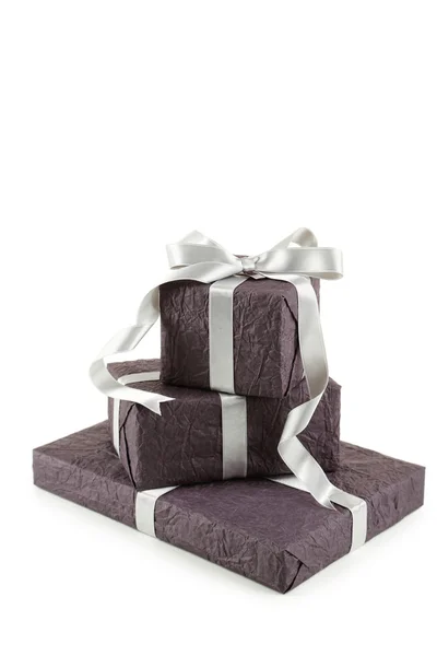 Gift boxes with bows — Stock Photo, Image