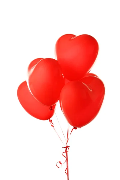 Red heart balloons — Stock Photo, Image