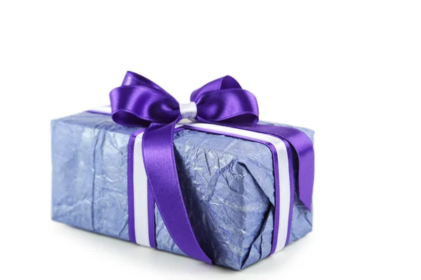 Gift blue box Royalty Free Stock Images