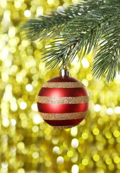Decorated Christmas baubles Stock Photo