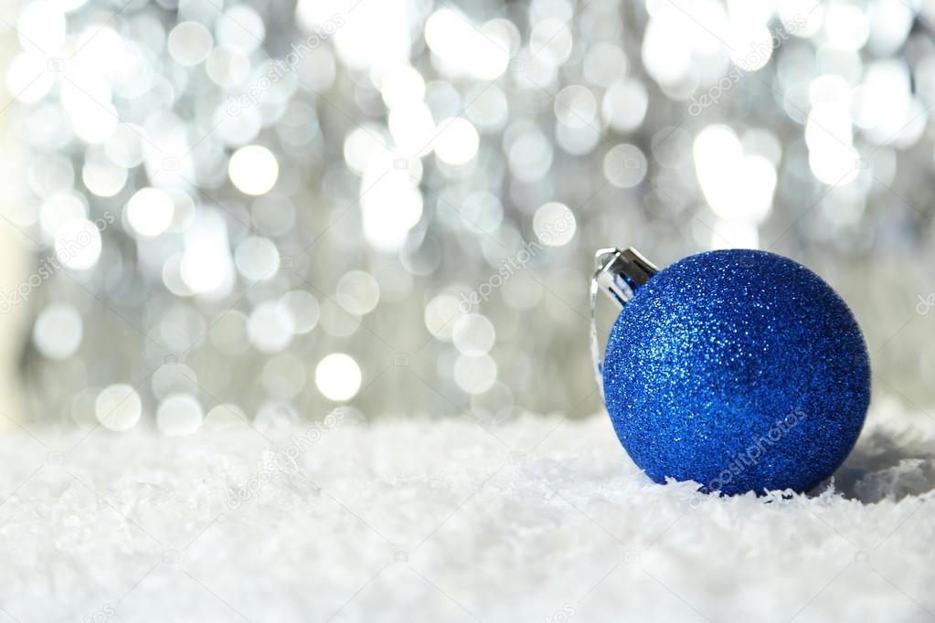 Blue Christmas ball
