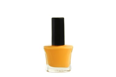 Yellow nail polish bottle clipart
