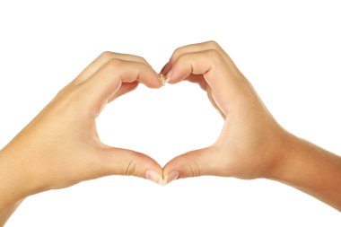 Eller kadın kalp yapma