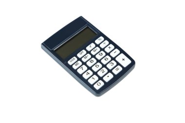 hesap makinesi beyazda izole edildi