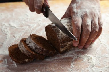 Erkek Dilimleme ekmek eller