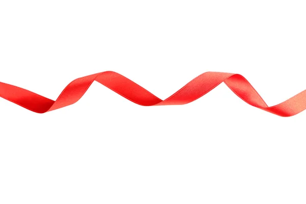 Rotes Band auf weißem Grund — Stockfoto