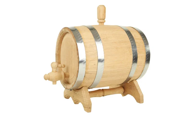 Wooden barrel isolated — Stock Photo, Image