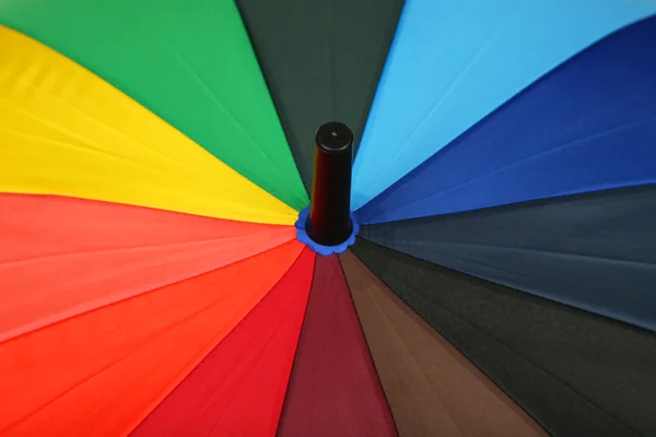 Colorful umbrella isolated on white — Stock Photo, Image