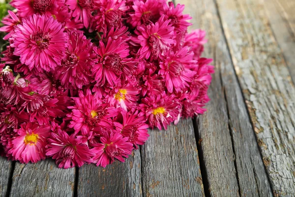 Букет фиолетовых хризантем — стоковое фото