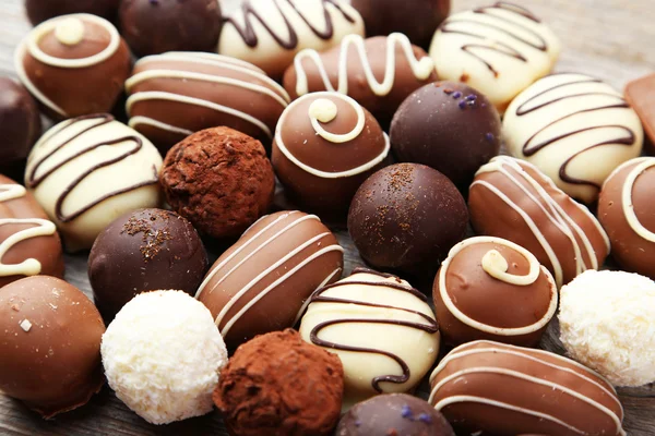 Tasty and sweet chocolates — Stock Photo, Image