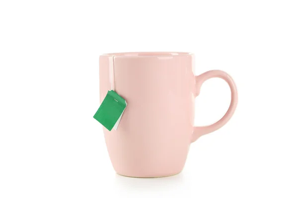 Cup of tea with tea bag — Stock Photo, Image