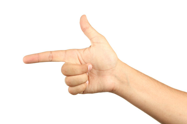 Male hand gesture