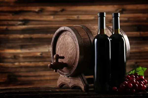 Bottles of red wine — Stock Photo, Image