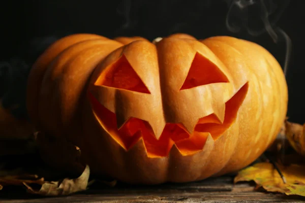 Zucca di Halloween da vicino — Foto Stock