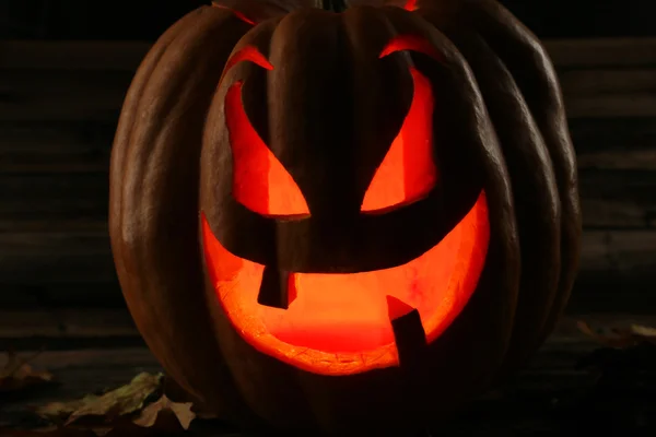 Halloween calabaza de miedo — Foto de Stock