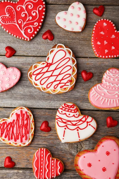 Söt hjärta cookies — Stockfoto