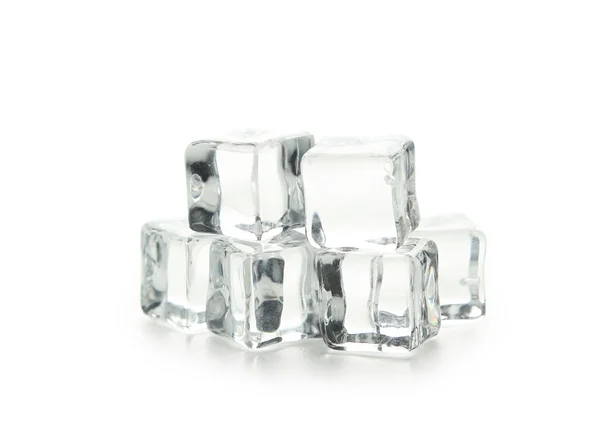 Ice cubes isolated — Stock Photo, Image