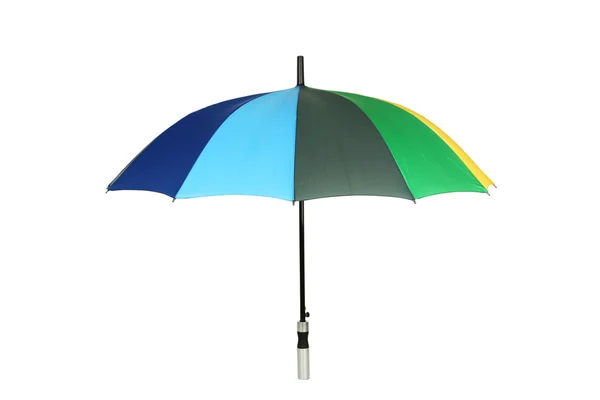 Beyaz izole renkli şemsiye — Stok fotoğraf